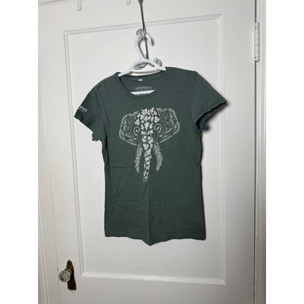 Lowes Foods Sustainable Green Crewneck Short Sleeve Graphic Cotton T-shirt Small